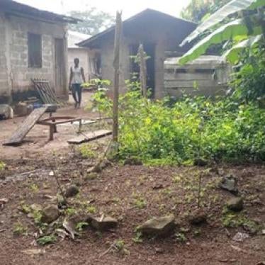 The grave of 34-year-old Ojong Thomas Ebot killed by soldiers in the forest surrounding Ebam on March 1, 2020.
