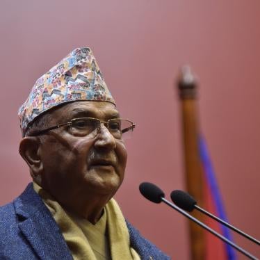 Prime Minister of Nepal KP Sharma Oli, January 10, 2021. 