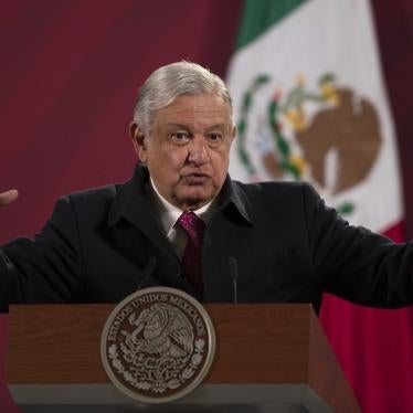 In this Dec. 18, 2020 file photo, Mexican President Andrés Manuel López Obrador gives his daily morning news conference at the presidential palace in Mexico City. On January 14, 2021, López Obrador vowed to lead an international effort to combat what he considers censorship by social media companies that blocked or suspended the accounts of Former US President Donald Trump.