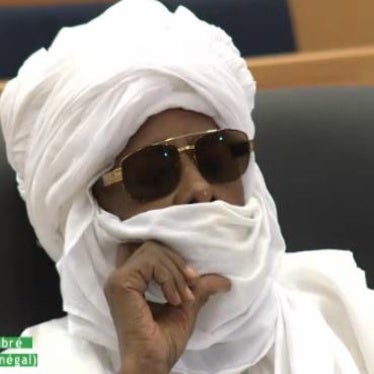Hissene Habre during his trial in 2015