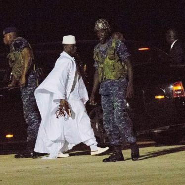 Former Gambia president Yahya Jammeh leaves for exile in January 2017
