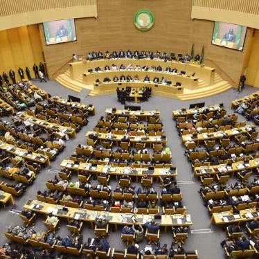 Delegates attend the opening session of the 33rd African Union (AU) Summit at the AU headquarters in Addis Ababa, Ethiopia on Feb. 9, 2020.