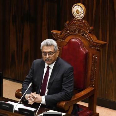 President Gotabaya Rajapaksa's addresses parliament in Colombo, Sri Lanka, August 20, 2020. 