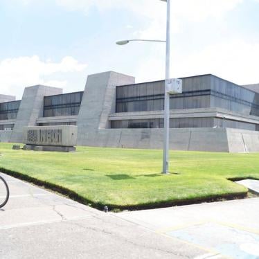 The National Institute of Statistics, Geography and Information building in Aguascalientes City, Mexico on July 19, 2018.