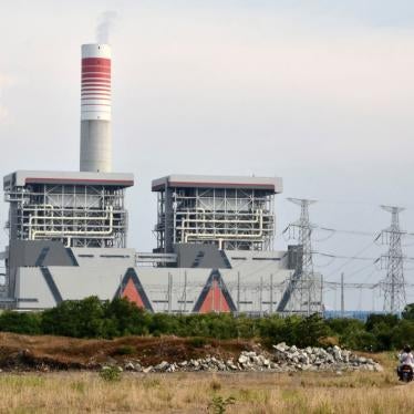 Chinese-built Java 7 coal-fired power plant in Serang, Banten, Indonesia, October 2020.