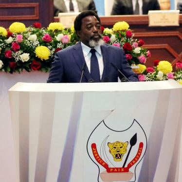 ormer President Joseph Kabila speaks during the state of the nation address