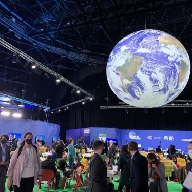 A view of the COP26 Climate Conference in Glasgow, November 1, 2021. 