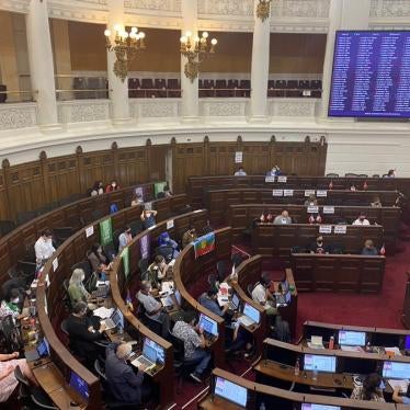Chile’s Constitutional Assembly takes a vote on a justice system reform proposal on March 2, 2022.