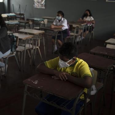  Students in a classroom in San Salvador, El Salvador, April 7, 2021. © AP Photo / Víctor Peña