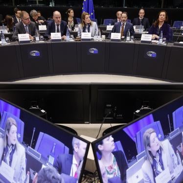 Roberta Metsola, president of the European Parliament meets the presidents of political groups in a special meeting to decide the impeachment of the vice president, Eva Kaili.