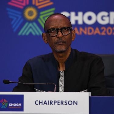 Rwanda's President Paul Kagame at the Commonwealth Heads of Government Meeting in Kigali. 
