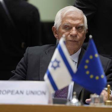 European Union foreign policy chief Josep Borrell waits for the start of a meeting of the EU-Israel Association Council in Brussels, Belgium.