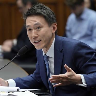 TikTok CEO Shou Zi Chew testifies during a hearing of the House Energy and Commerce Committee, on the platform’s consumer privacy and data security practices and impact on children, March 23, 2023, on Capitol Hill in Washington.