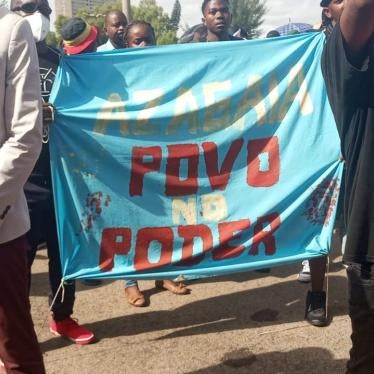 mozambique huma rights watch teargas rapper funeral