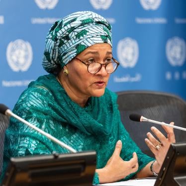 Amina Mohammed, UN Deputy Secretary-General, at a press briefing