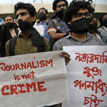 Students protest and call for the release of Prothom Alo reporter Shamsuzzaman Shams after a case was filed against him under the Digital Security Act, Dhaka, Bangladesh.