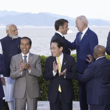World leaders from G7 and invited countries during the G7 Leaders' Summit in Hiroshima, Japan.