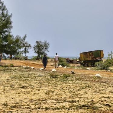 The beach at Mullivaikkal, where Tamil civilians were massacred by the Sri Lankan army at the end of the civil war in May 2009.