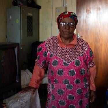 FloreFlorence Limekaya, 79, in her one-room home at the Helen Joseph Women’s Hostel