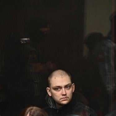 Soldiers of Ukraine's “Azov” Brigade attend a court hearing in Rostov-on-Don, Russia, June 14, 2023. 