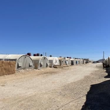 The Serekaniye Camp, which as of August 1, 2023, hosted about 15,570 internally displaced people, Al-Hasakeh governorate, Syria, May 2023. 