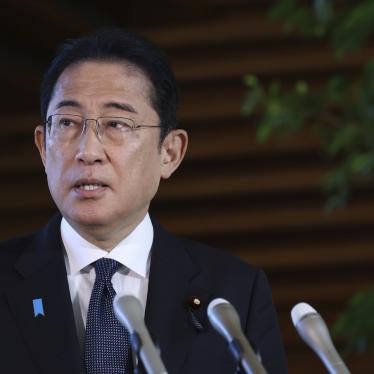 Prime Minister Fumio Kishida speaks to the media in Tokyo, September 5, 2023. 