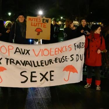Sex workers and their allies gathered on December 20, 2019 in Nantes, France for the world day against violence against sex workers.