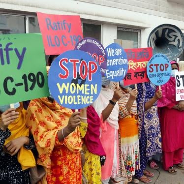 Garment workers protest against violence and sexual harassment in the workplace