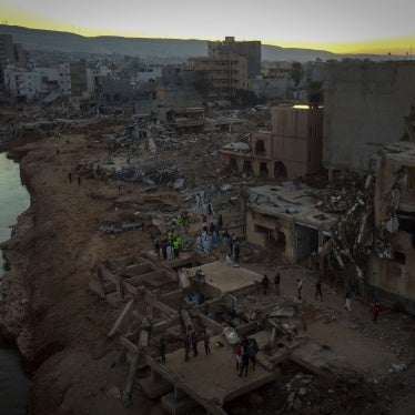 People search for flood victims in Derna, Libya, September 15, 2023.