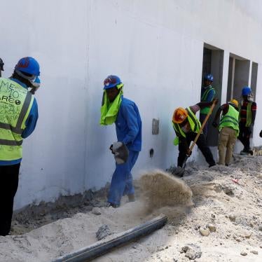 Workers at a construction site in Dubai, United Arab Emirates, August 15, 2023.