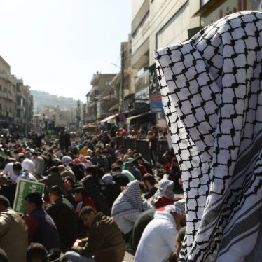 People attend a protest in support of Palestinians in Gaza in Amman, Jordan, November 24, 2023.