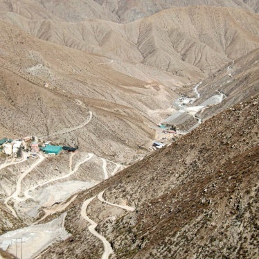View of the La Esperanza mine, where at least 27 people died in the Yanaquihua district of Arequipa, southern Peru, on May 7, 2023.