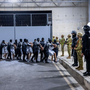 Venezuelans and Salvadorans nationals deported from the United States are transferred to the Center for Terrorism Confinement (CECOT) in San Salvador, El Salvador, on March 31, 2025.
