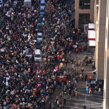 People protest against ICE