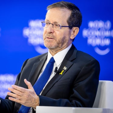 Israeli President Isaac Herzog speaks at the World Economic Forum, in Davos, Switzerland, January 22, 2026. 