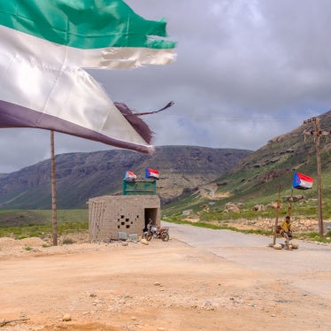 Roadblock of the Southern Transitional Council in the south of Socotra, Yemen, October 14, 2023.