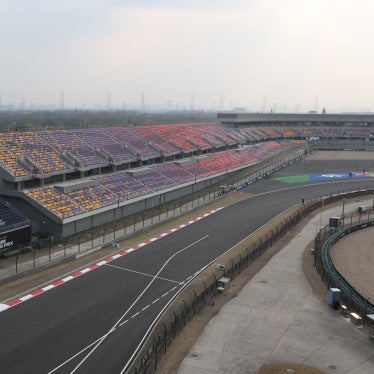 An airview of the circuit in Shanghai