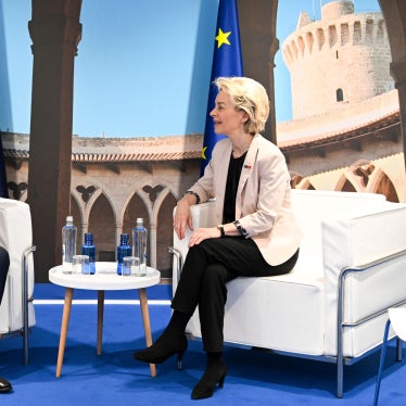 Australian Prime Minister Anthony Albanese (left) and the President of the European Commission Ursula von der Leyen at the Nato Leaders' Summit in Madrid, Spain, June 29, 2022. 