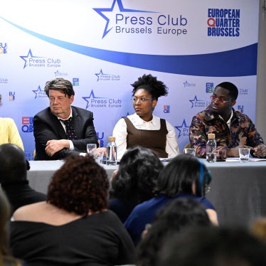 (From left) Family members of murdered Congolese independence icon Patrice Lumumba Yema Lumumba and Mehdi Lumumba, with their Belgian and German lawyers, hold a press conference in Brussels, on January 19, 2026 after a Belgian court hearing on a potential prosecution for the 1961 killing.
