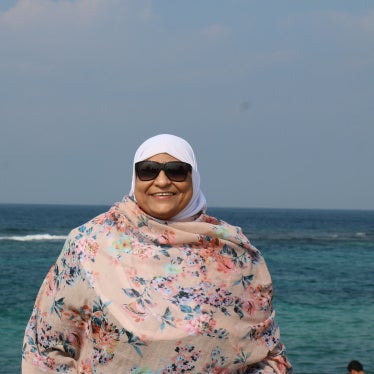 Prominent lawyer and human rights defender Hoda Abdel Moneim.