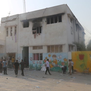 The aftermath of the attack on a school in Minab, southern Iran, on February 28, 2026. 
