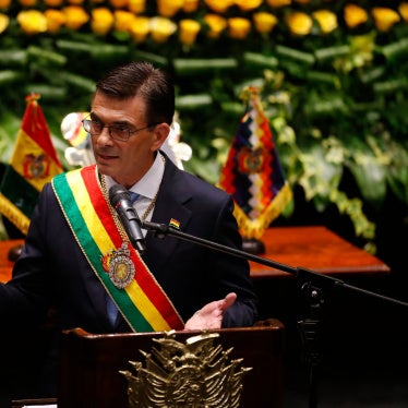 Bolivian President-elect Rodrigo Paz speaks during his swearing-in ceremony at the Plurinational Legislative Assembly in La Paz, Bolivia, November 8, 2025. 