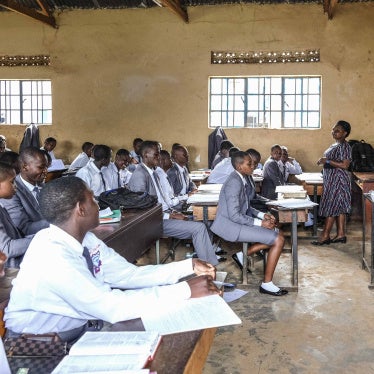 A class at Wampewo Ntakke Secondary School in Kawempe tula village, Kampala, Uganda, November 4, 2024. 