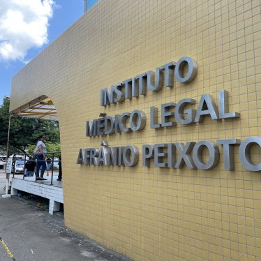 Photo of the façade of the Rio de Janeiro Forensic Medical Institute