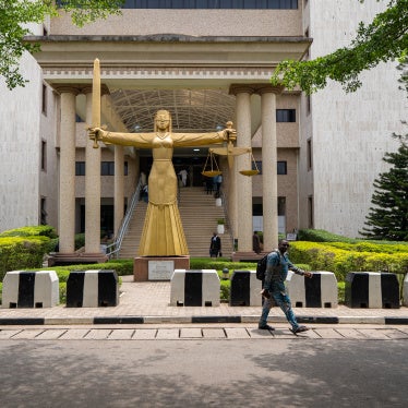 The Federal High Court premises in Abuja, Nigeria, on April 22, 2026.