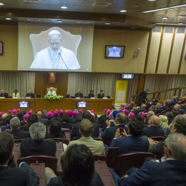 Pope Leo XIV presents his first Encyclical Letter “Magnifica humanitas” at the Synod Hall in the Vatican, May 25, 2026.