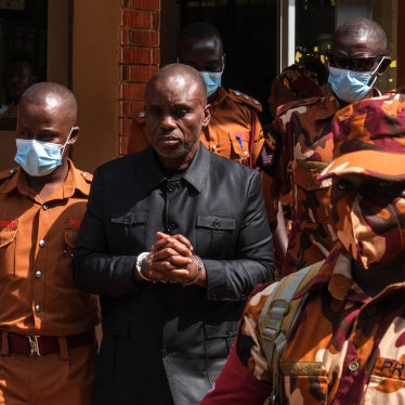 Erias Lukwago leaves a court in Kampala on June 22, 2026.