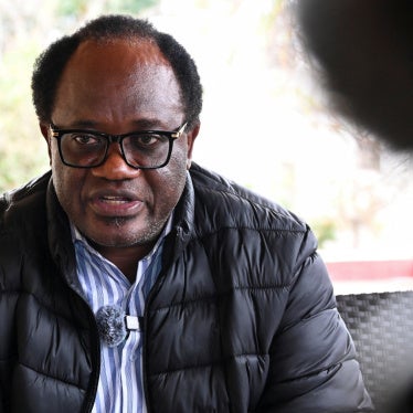 Zambian opposition leader and National Reconciliation Party for Unity and Prosperity (NRPUP) presidential candidate Brian Muntayalwa Mundubile speaks to members of the media after casting his vote in Lusaka, Zambia, August 13, 2026.