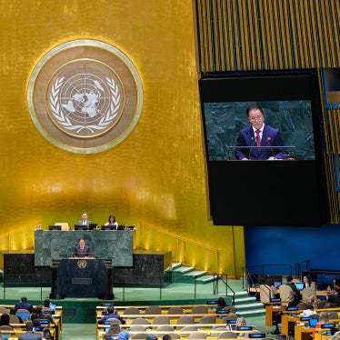 North Korea's Vice Minister of Foreign Affairs Kim Son Gyong addresses the 81st session of the United Nations General Assembly in New York, September 28, 2026.