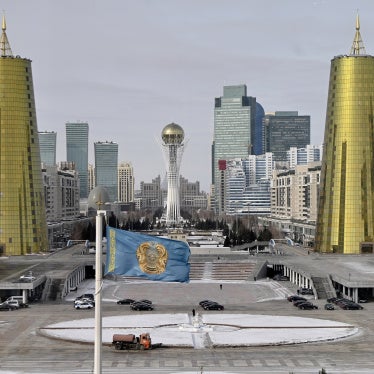Downtown Astana, Kazakhstan, February 28, 2023. 